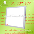 aluminum body 48w 3360-3460lm 120 degree square flat ceiling led panel lamp